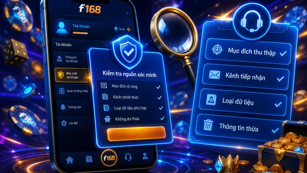 Checklist an toàn trên điện thoại: cách kiểm tra yêu cầu xác minh danh tính f168
