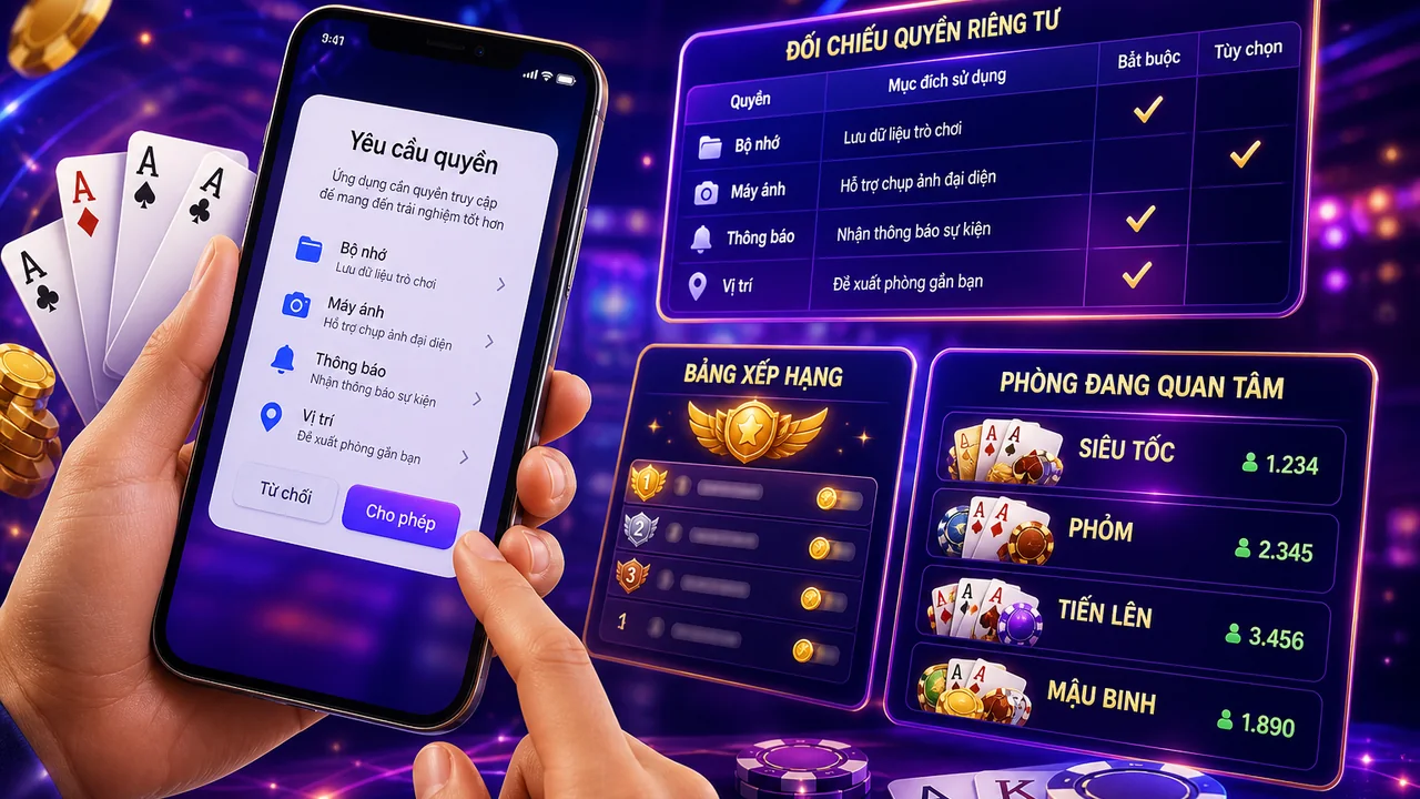 Quyền riêng tư trên điện thoại: f168 yêu cầu quyền truy cập gì?